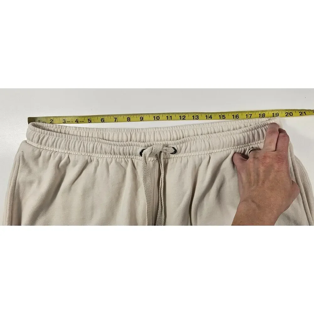 NWOT fleece lined neutral drawstring waist joggers warm winter lounge pants XL